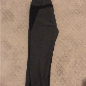 Lululemon size 4 cotton gray/ black leggings
